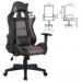 Игровое кресло для геймеров BRABIX GT Racer GM-100, две подушки, ткань, экокожа, черное/коричневое
