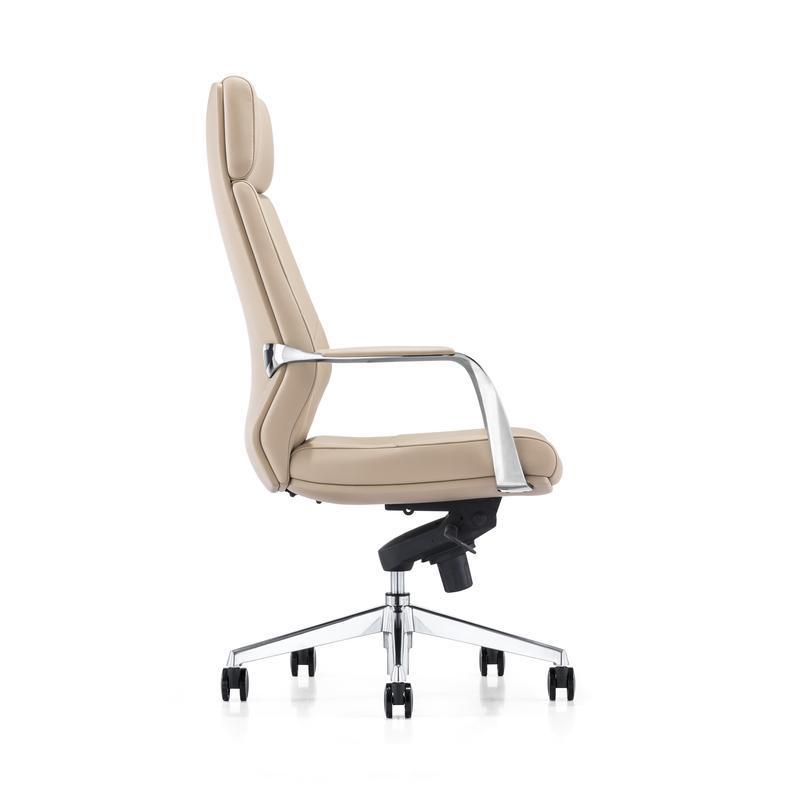  офисное easy chair 225 бежевое черное искусственная кожа сетка .