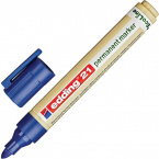 Перманентный маркер Edding E-21 EcoLine синий (толщина линии 1.5-3 мм)