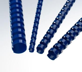 Пластиковые пружины 19 мм синие, 100 шт.
