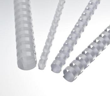 Пластиковые пружины 19 мм белые, 100 шт.