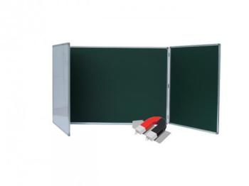 Доска комбинированная магнитная BOARDSYS EcoBoard 100x300 трехэлементная алюм. профиль