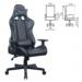 Игровое кресло для геймеров BRABIX "GT Carbon GM-115", две подушки, экокожа, черное