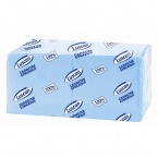 Салфетки бумажные Luscan Profi Pack 1-слойные голубые с тиснением 24x24 см, 400 лист./пачк., 470888