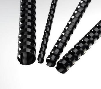 Пластиковые пружины 19 мм черные, 100 шт.