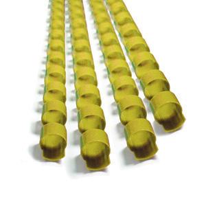 Пластиковые пружины 12 мм желтые, 100 шт.