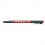 Промышленный маркер Edding E-140/2 красный для пленок и глянцевых поверхностей (толщина линии 0.3 мм), 87129