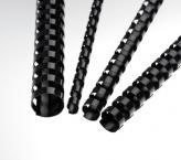 Пружины для переплета пластиковые 19 мм черные, 100 шт.