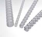 Пружины для переплета пластиковые 19 мм белые, 100 шт.
