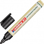 Перманентный маркер Edding E-21 EcoLine черный (толщина линии 1.5-3 мм), 204294