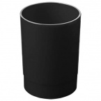 Подставка-органайзер без наполнения СТАММ (стакан для ручек), 70х70х90 мм, черный, ОФ777