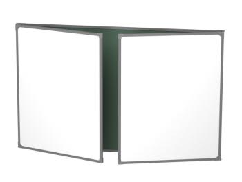 Доска комбинированная магнитная BOARDSYS EcoBoard 100x200 трехэлементная алюм. профиль, белая/зеленая