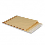 Пакеты почтовые С4 объемный (229х324х40 мм), до 250 листов, крафт-бумага, отрывная полоса, 381227