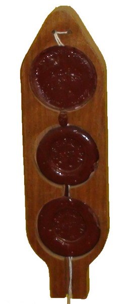 Опечатывающее устройство плашка деревянная на 2 печати | Изображение 3