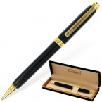 Шариковые ручки GALANT "Black", корпус черный, золотистые детали, пишущий узел 0,7 мм, синяя, 140405
