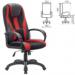 Игровое кресло для геймеров BRABIX PREMIUM "Rapid GM-102", НАГРУЗКА 180 кг, экокожа/ткань, черное/красное