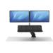 Стол для работы стоя и сидя Fellowes Lotus RT Sit-Stand Workstation черный на 2 монитора