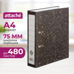 Папка регистратор Attache (Attache Economy) 75 мм чёрная бумага