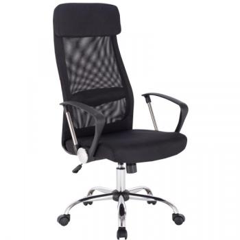 Кресло руководителя Easy Chair 589 TC черное (сетка/ткань, металл)