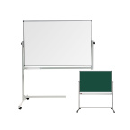 Доска комбинированная магнитная 100x150 см магнитно-маркерная/меловая, двухсторонняя, на колесах, BoardSYS EcoBoard, 