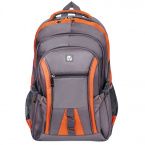 Рюкзак BRAUBERG SpeedWay 2 224448, серо-оранжевый, 25 л, размер 46х32х19 см, ткань