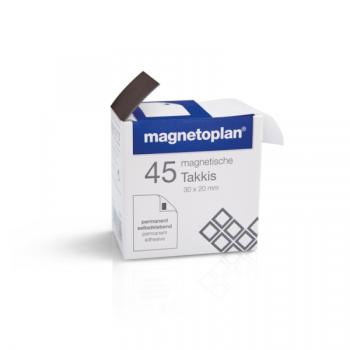 Магниты лента самоклеящаяся Magnetoplan Takkis, 30 х 20 мм, 45 фрагментов