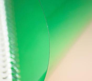 Обложки для переплета пластиковые прозрачные А4 0,2 мм зеленые, 100 шт.