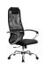 Кресло руководителя Метта SU-B-8 101/003 (SU-BK-8 CH) офисное, обивка: сетка/текстиль, цвет: черный