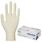 Перчатки медицинские латексные DERMAGRIP "Classic", D1501-10, КОМПЛЕКТ 50 пар (100 шт.), неопудренные, хлоринация