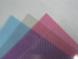 Обложки для переплета пластиковые прозрачные рифленые А4 0,3 мм розовые, 50 шт.