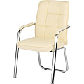 Easy Chair-810 VPU кожзам бежевый, хром