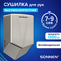 ВЫСОКОСКОРОСТНАЯ АНТИВАНДАЛЬНАЯ SONNEN K2022A, 1300 Вт, 150 м/с, IPX1, 72 дБ, нержавеющая сталь