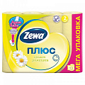 Zewa Plus 2-слойная желтая, аромат ромашки, 12 рул./уп.,